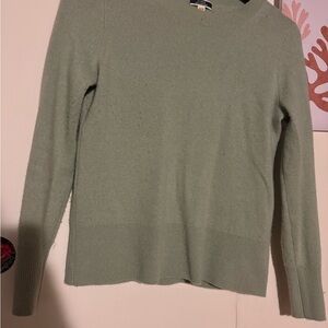 J. Crew Light Green Crew Neck Sweater